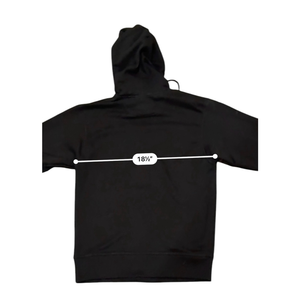 Champion Men's Black Hoodie Large Print Logo Size Small EUC - Picture 8 of 9
